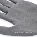 Guantes de seguridad recubiertos de espuma de látex anti -slipax anti -slip